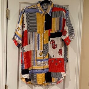 Rarity Colorful Patchwork women’s blouse M